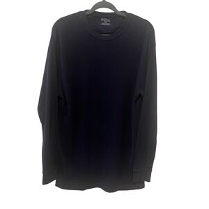 Galaxy by Harvic Mens 2XL Navy Blue Waffle Knit Thermal Long Sleeve Shirt (1174)